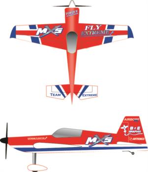 Extreme Flight MXS red Graphic Package